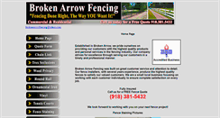 Desktop Screenshot of brokenarrowfencing.com
